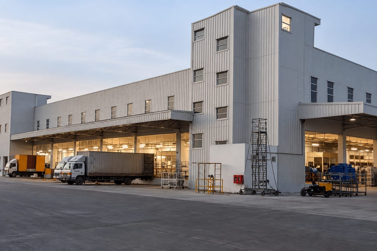 The 90,000 sq ft FA Dol building with 5.5 m clear height, built for Hero MotoCorp at Neemrana